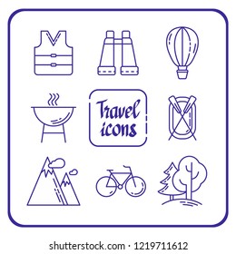 Traveling and transport icons for Web and Mobile App.