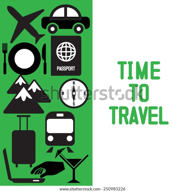 Traveling and\
transport icons for Web and Mobile\
App