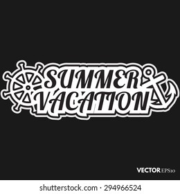 Traveling and vacation icon. It can be used for logo, emblem, icon and design elements
