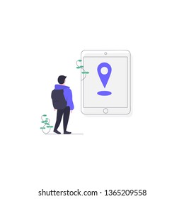 Traveling vector design illustrations