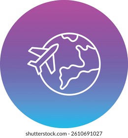 Traveling vector icon. Can be used for printing, mobile and web applications.