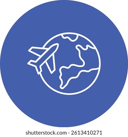 Traveling vector icon. Can be used for printing, mobile and web applications.