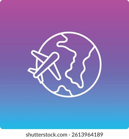 Traveling vector icon. Can be used for printing, mobile and web applications.