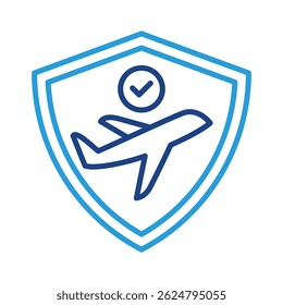 Travelinsurance Icon Element For Design