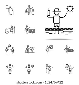 Traveller, beach icon. Travel icons universal set for web and mobile