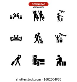 traveller icon or logo isolated sign symbol vector illustration - Collection of high quality black style vector icons
