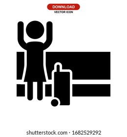 traveller icon or logo isolated sign symbol vector illustration - high quality black style vector icons
