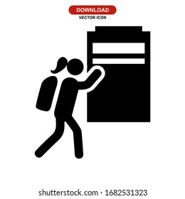 traveller icon or logo isolated sign symbol vector illustration - high quality black style vector icons
