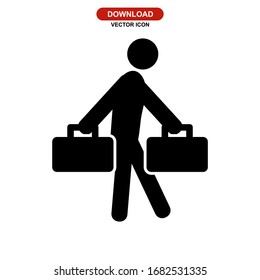 traveller icon or logo isolated sign symbol vector illustration - high quality black style vector icons
