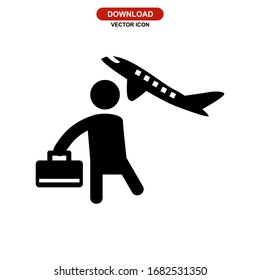 traveller icon or logo isolated sign symbol vector illustration - high quality black style vector icons
