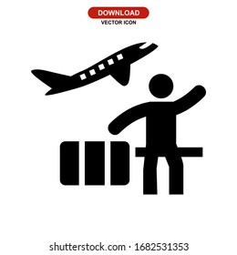 traveller icon or logo isolated sign symbol vector illustration - high quality black style vector icons
