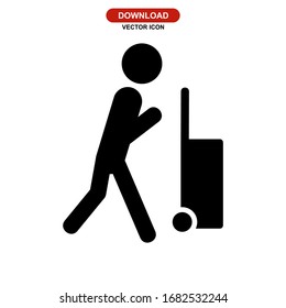 traveller icon or logo isolated sign symbol vector illustration - high quality black style vector icons
