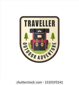 Traveller Outdoor Adventure Logo Design