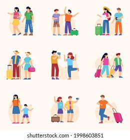 Traveller Vectors in Flat Illustrations