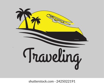 travelling concept logo business Free vector detailed travel logo Vector travel logo with man suitcase silhouette vector templates Vector detailed travel logo concept