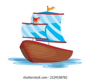 Travelling design transport with blue water and white background Vector illustration with eps 8