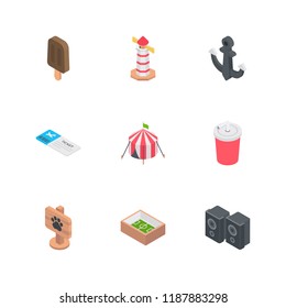 
Travelling Flat Icons Set 
