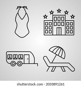  Travelling Icon Set Vector illustration EPS
