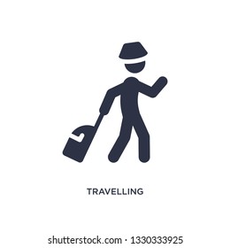 travelling icon. Simple element illustration from activities concept. travelling editable symbol design on white background. Can be use for web and mobile.