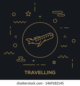 TRAVELLING AND ILLUSTRATION ICON CONCEPT