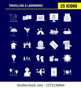 Travelling And Landmarks Solid Glyph Icon for Web, Print and Mobile UX/UI Kit. Such as: File, Location, Map, Transport, Chat, Chatting, Text, Transport, Pictogram Pack. - Vector