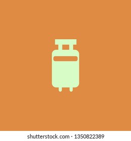 Travelling luggage vector icon. flat design