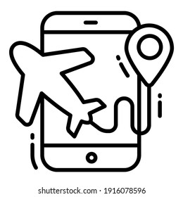 Travelling Navigation icon related Map location and navigation line icon. Traffic and travel vector icon.