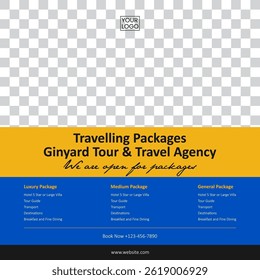 Travelling Package Social Media Post Template