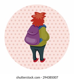 travelling person theme elements