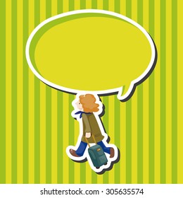 travelling person theme elements