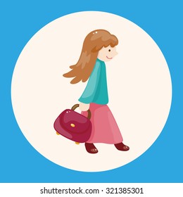 travelling person theme elements
