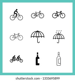 Travelling and refreshment icons