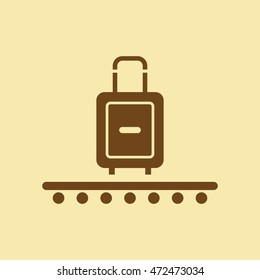 Travelling Suitcase Icon.