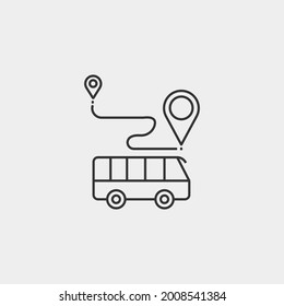 Travelling vector icon illustration sign