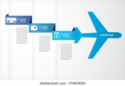 travel/plane info graphics vector/illustration