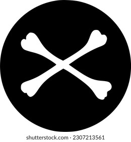 traverse bones icon icon, sign, symbol, vector, art