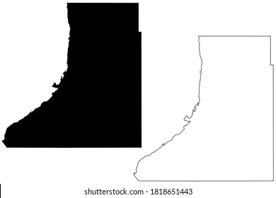 Traverse County, Minnesota (U.S. county, United States of America, USA, U.S., US) map vector illustration, scribble sketch Traverse map