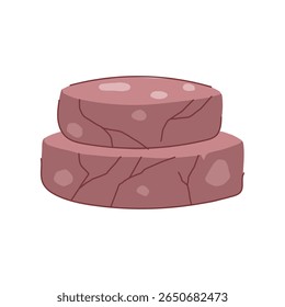 travertine stone platform cartoon. onyx blue, flag soap, porphyry schist travertine stone platform sign. isolated symbol vector illustration