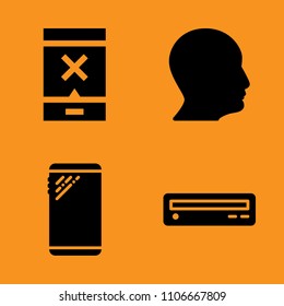 tray, application, element and model icons set. Vector illustration for web and design