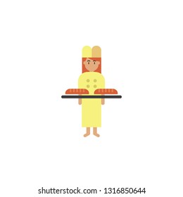 tray, bakery color icon. Element of color bakery illustration. Premium quality graphic design icon. Signs and symbols collection icon for websites, web design, mobile app