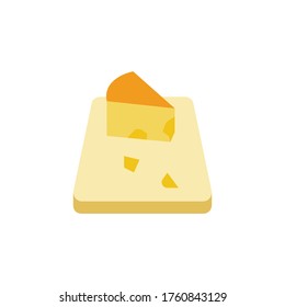 Tray, cheese icon. Simple color vector elements of dairy product icons for ui and ux, website or mobile application