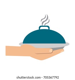 tray or covered platter icon image 
