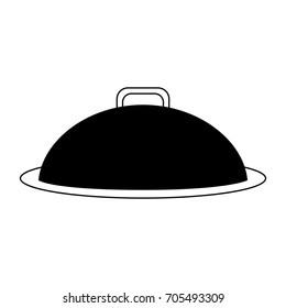 tray or covered platter icon image 