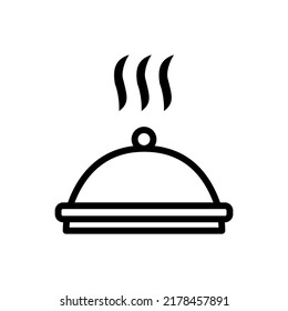 Tray, dish icon vector illustration logo template for many purpose. Isolated on white background.