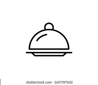 Tray flat icon. Single high quality outline symbol for web design or mobile app.  Tray thin line signs for design logo, visit card, etc. Outline pictogram EPS10