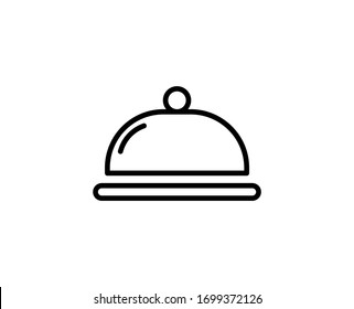 Tray flat icon. Single high quality outline symbol for web design or mobile app.  Tray thin line signs for design logo, visit card, etc. Outline pictogram EPS10