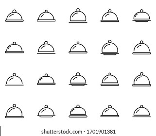 Tray flat icon. Single high quality outline symbol for web design or mobile app.  Tray thin line signs for design logo, visit card, etc. Outline pictogram EPS10