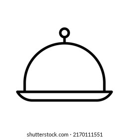 Tray of Food Icon color editable
