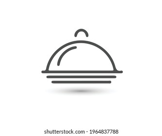 Tray of Food Icon Vector Logo Template Illustration Design. Vector EPS 10.
