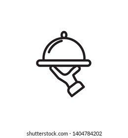 tray food icon vector template